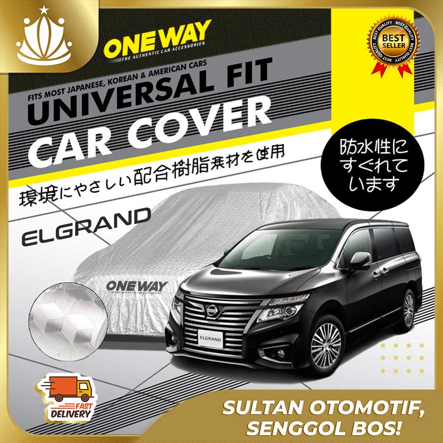 Body Cover Sarung Mobil NISSAN ELGRAND Waterproof 3 LAYER TEBAL Deluxe Anti Air