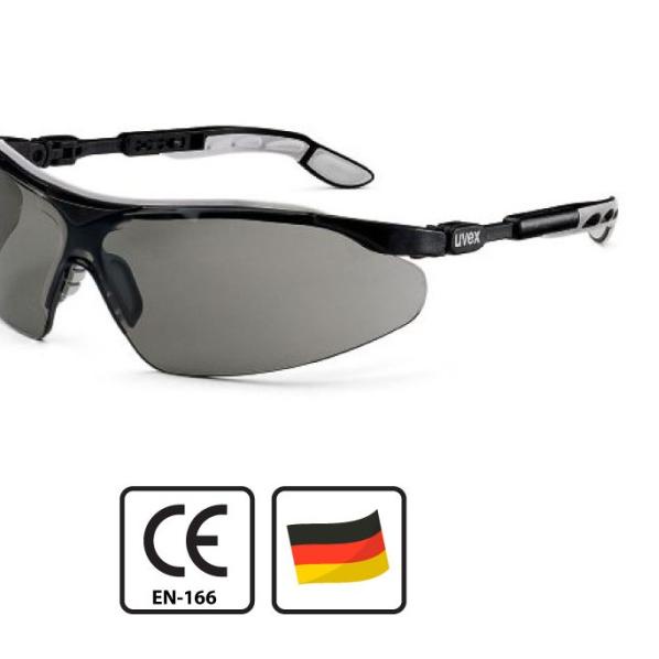 Uvex Safety Glass Ivo Black Gray 9160076