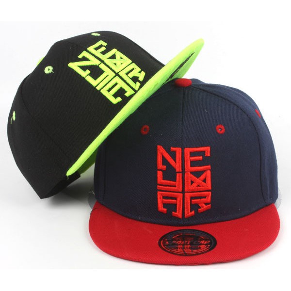 Topi baseball adjustable Motif Bordir Bintang Sepak Bola Neymar NJR Warna-Warni Untuk Anak