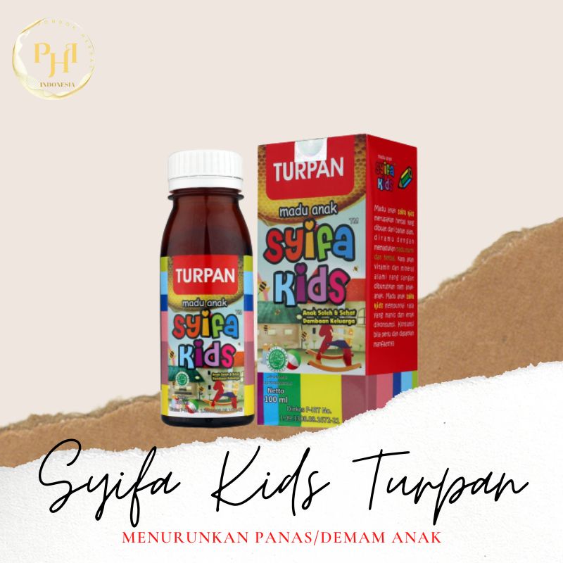Hiu Madu Syifa Kids Trupan (100ml) New Turpan  Mengatasi Demam dan Turukkan Panas Efektif