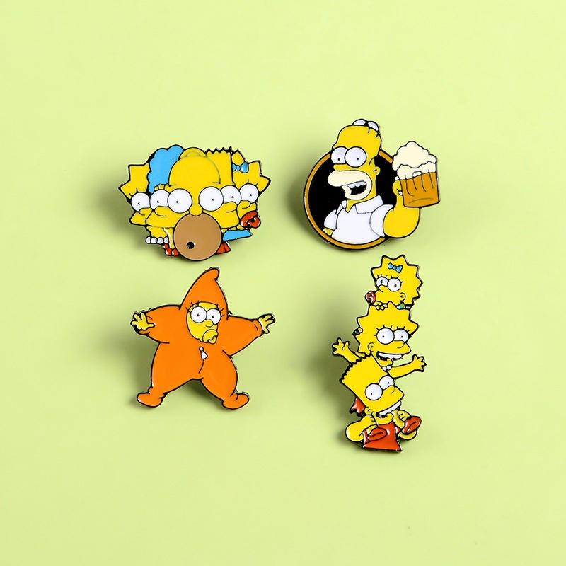 Bros Pin Desain Kartun Animasi Lucu Untuk Pakaian