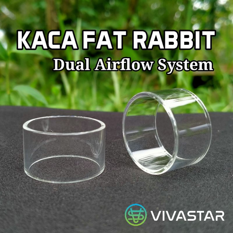 Jual Kaca Fat Rabbit Rta Dual Airflow 28mm Tube Lurus Glass Replacement Tank Tabung Shopee 0141