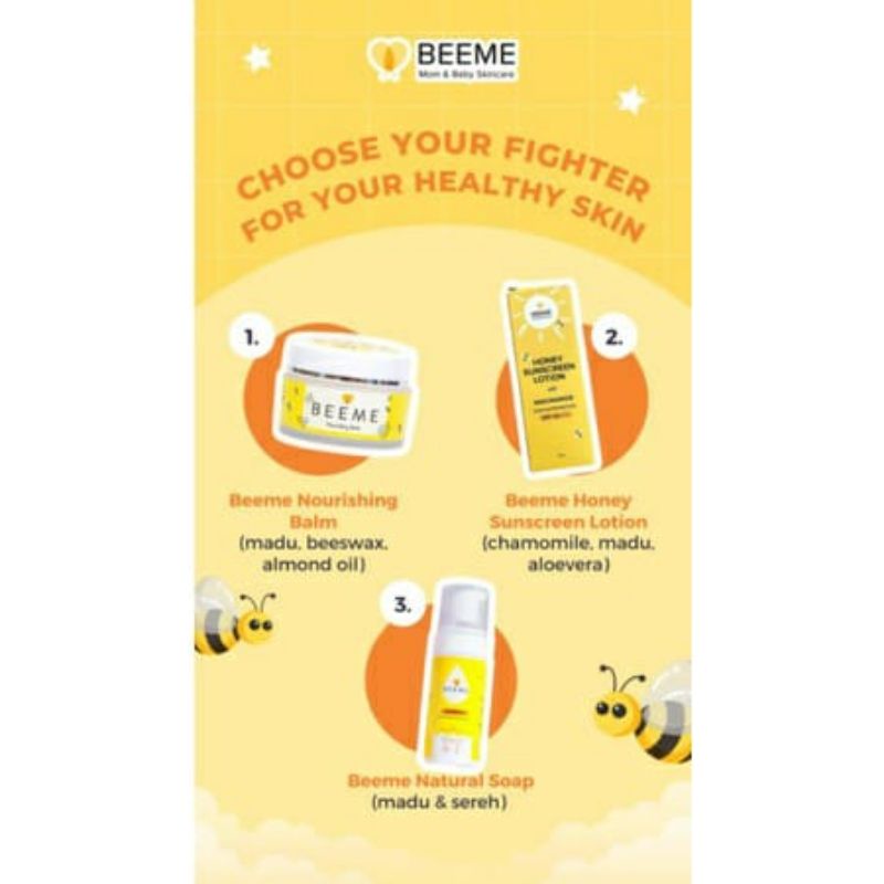 Beeme Honey Sunscreen Lotion SPF 50 With Niacinamide - Sunblock Skincare Ibu dan Anak
