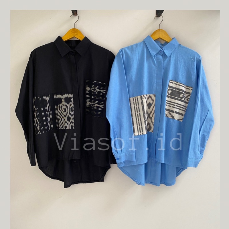 KILA SHIRT - BAJU TENUN-KEMEJA WANITA-BLOUSE