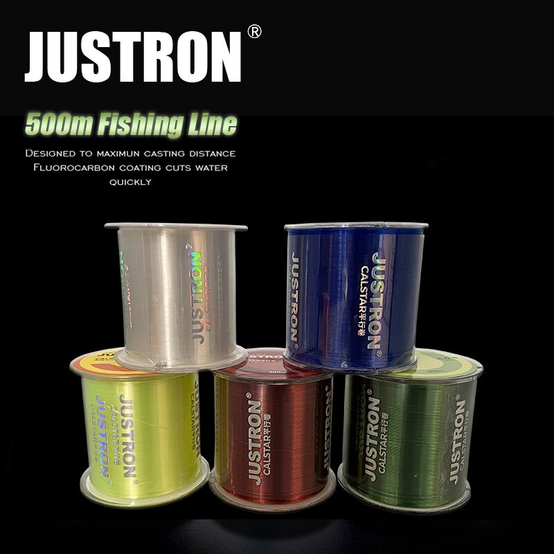 SENAR PANCING JUSTRON NYLON SUPERKUAT SENAR PANCING SUPERKUAT ANTI KERITING NYLON SERIES 500METER