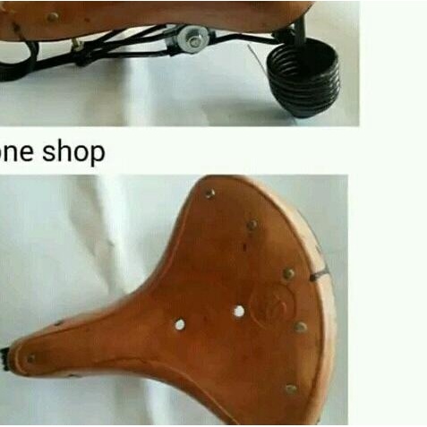 sadel jok sepeda onthel kulit per gulung keong per rapat