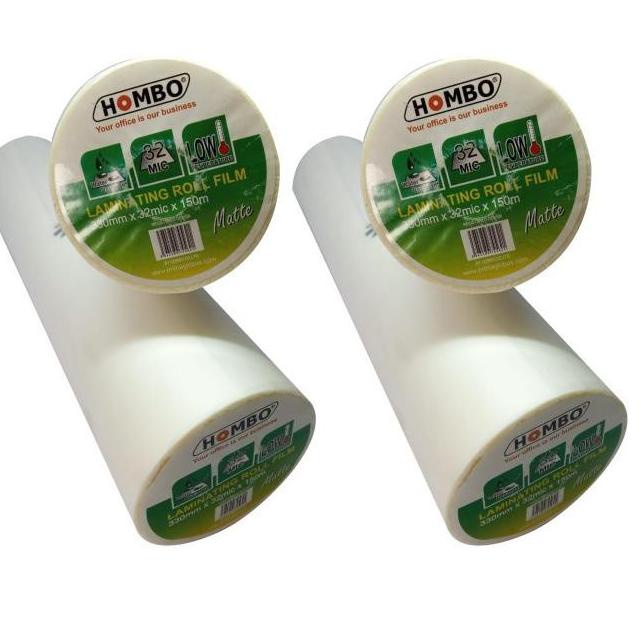 

Hombo Plastik Laminating Roll Matte 330mm x 32mic x 150m