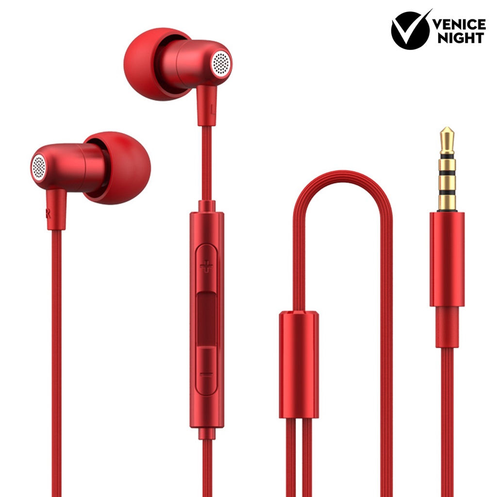 (VNEP) (Berkabel) Button Controlled 3.5mm Jack In-ear Sleep Earphones dengan Line Control