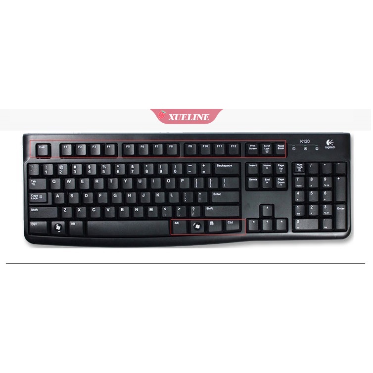 Logitech Mk120 K120 skin Pelindung Tombol keyboard Gaming Mekanikal Anti Debu 15 &quot;