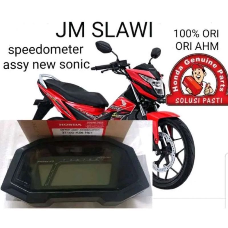 37100 K56 N01 spidometer away meter assy  sonic 150 led asli honda