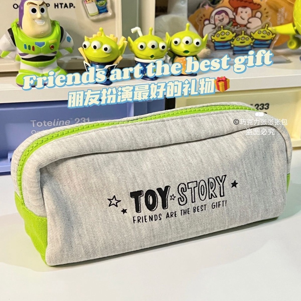 ๑◎Sera * Darah Merah * Kartun Toy Story Persegi Panjang Tas Penyimpanan Tas Kosmetik Tas Perlengkapan Buzz Lightyear Tas Alat Tulis