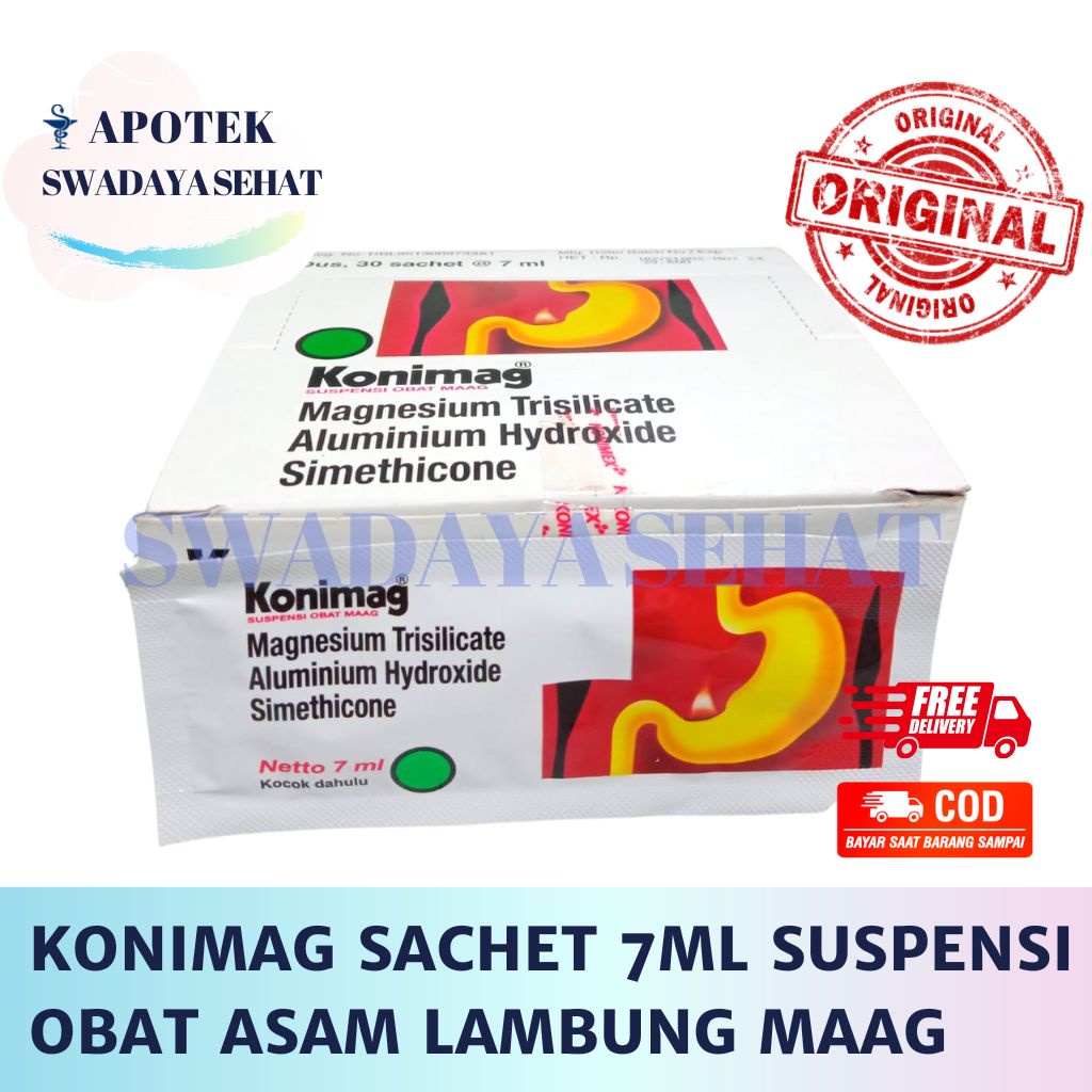 KONIMAG SACHET 7ML Suspensi - Obat Lambung Asam Maag Kembung persachet