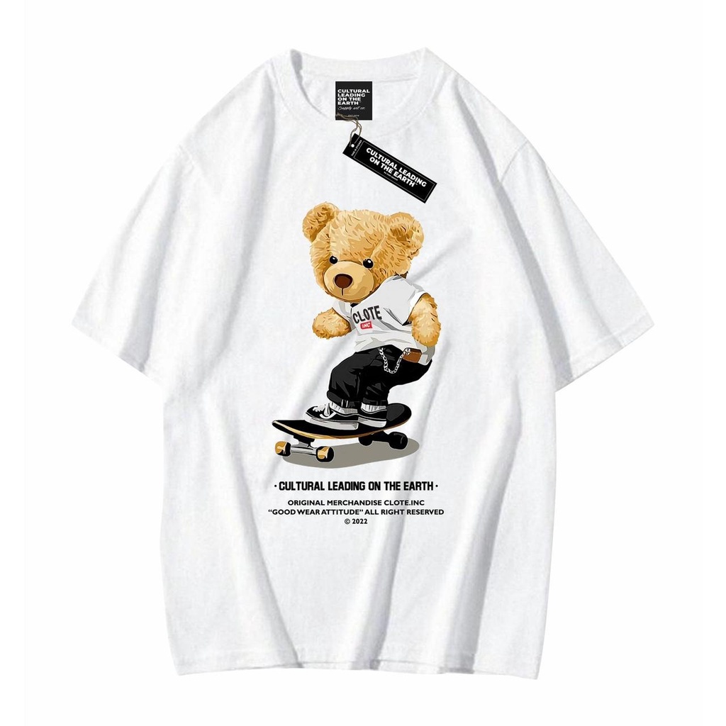 KAOS DISTRO / PAKAIAN PRIA &amp; WANITA / BAJU ATASAN SANTAI TSHIRT DISTRO BEAR KAUS BAHAN ADEM