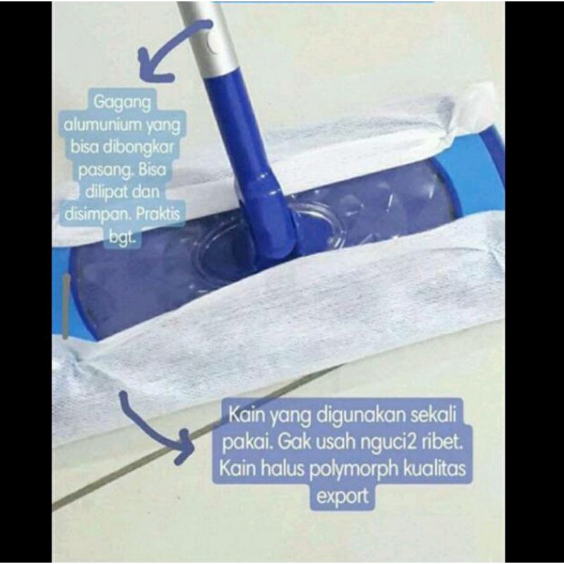 ( PAKET 6 PACK ) MAGIC CLEAN WET WIPER 21x28CM / TISU BASAH PEMBERSIH LANTAI 30&quot;S