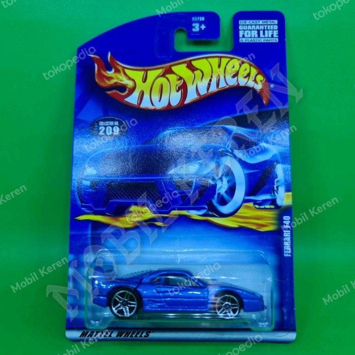 Diecast Hot Wheels 2000 Collector Ferrari F40 Blue NUSEL