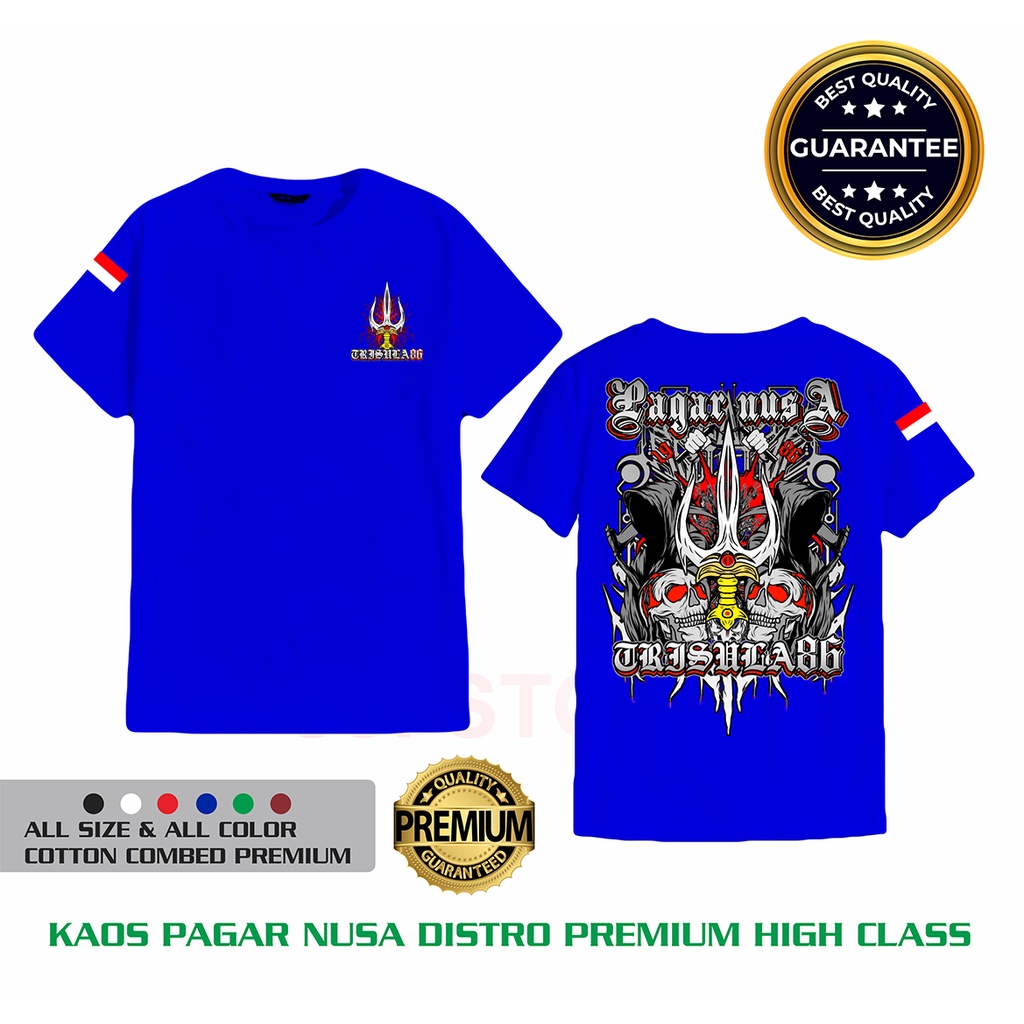 Kaos Pagar Nusa Trisula 86 Distro-Biru