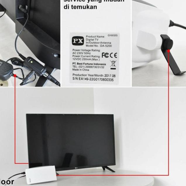 Antena DIgital TV PX DA-5200 model terbaru PX DA-5700
