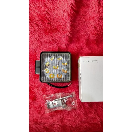 Baja Laser Led 9 Led Kotak Tebal Flash