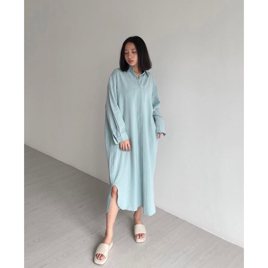 POTTIE - Jolene Dress Oversized - Shirtdress Wanita Oversized