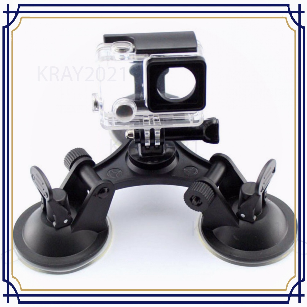 3 Feets Triangle Suction Cup Glass Mount for Xiaomi Yi 2 4K / Gopro