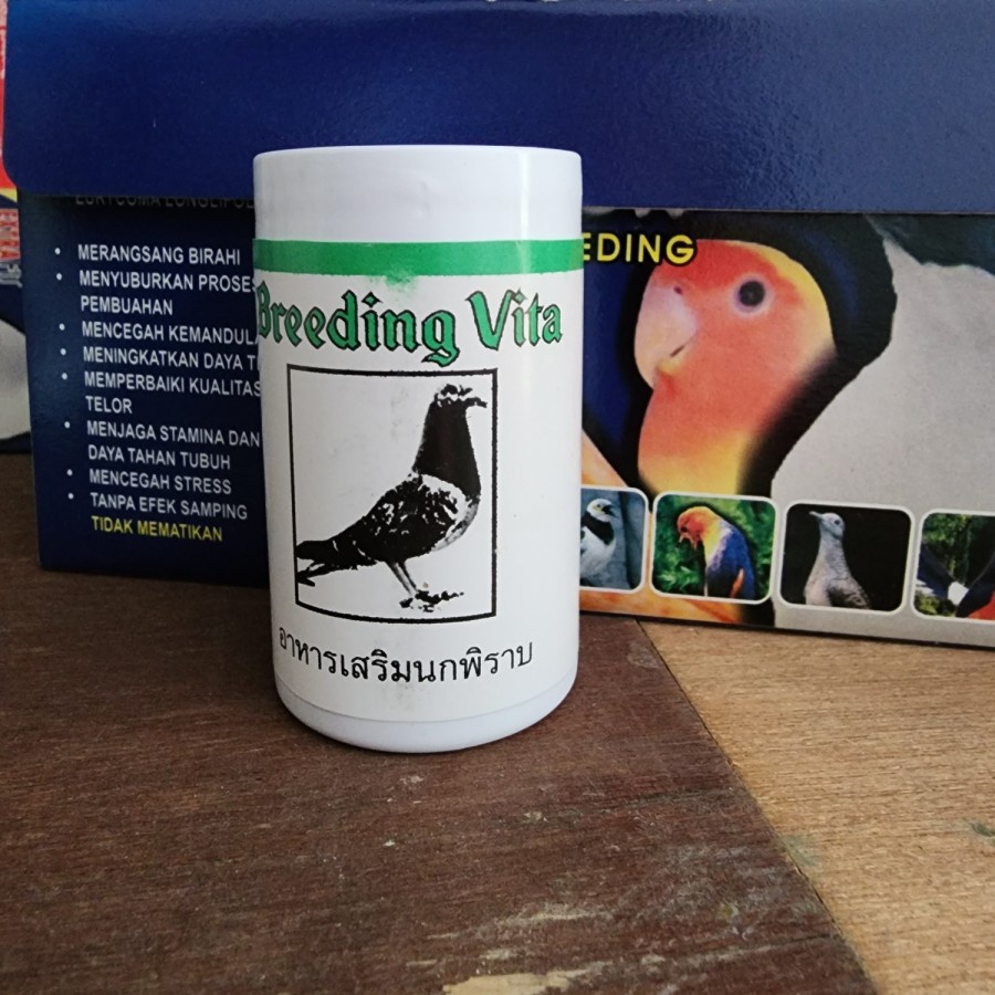 breeding vita hijau 1bt 100tab vitamin burung merpati obat kawin jodoh ~ lto352