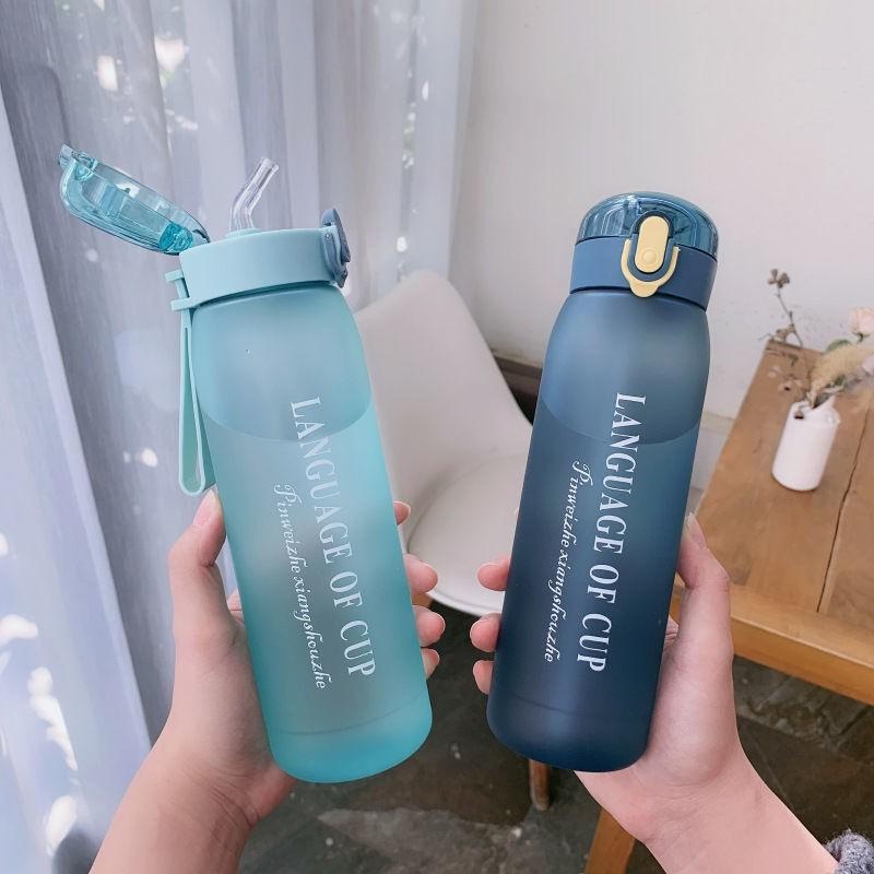 Botol Minum Portable Botol Olahraga Kantor Sekolah 500ml 650ml Dengan Sedotan Anti Tumpah / Botol Minum 0.5 Liter / Tumbler Botol / Tumblr Botol / Tumbler Minum / Tupperware Botol Minum / Botol Minum Anak Sedotan