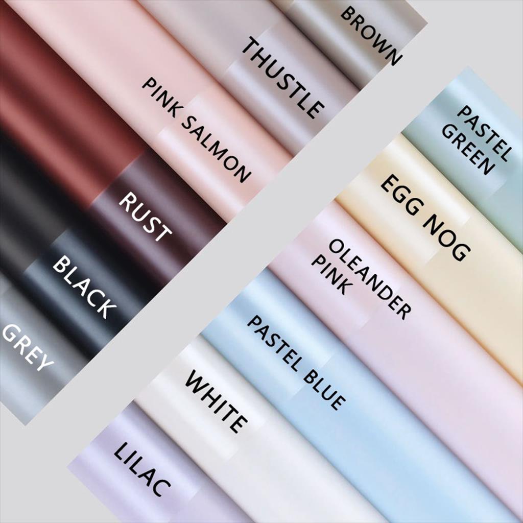 

[1 LEMBAR] TRANSLUCENT JELLY PEARLIZED SURFACE IN EDGE Flower Wrapping Paper / Kertas Bungkus Buket Bunga