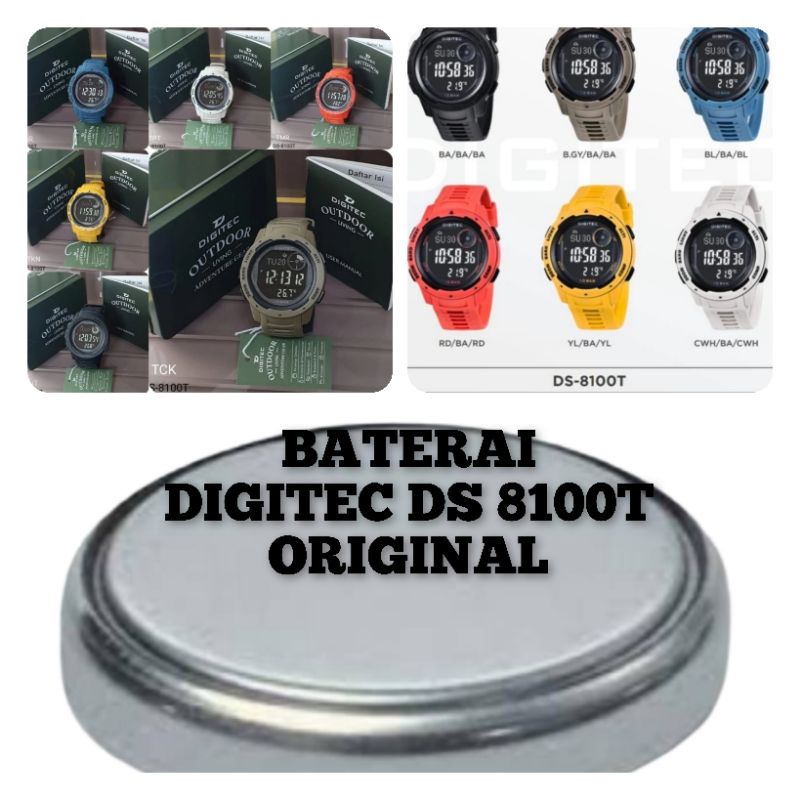 Baterai jam tangan Digitec Ds 8100 T original