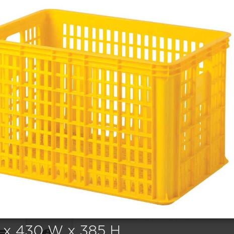 

Container 2808 P620 x L430 x T385 mm keranjang industri serbaguna