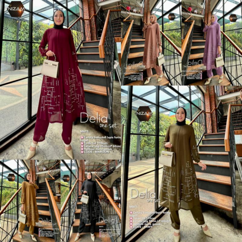 Delia Set // Restock Tunik Delia One set