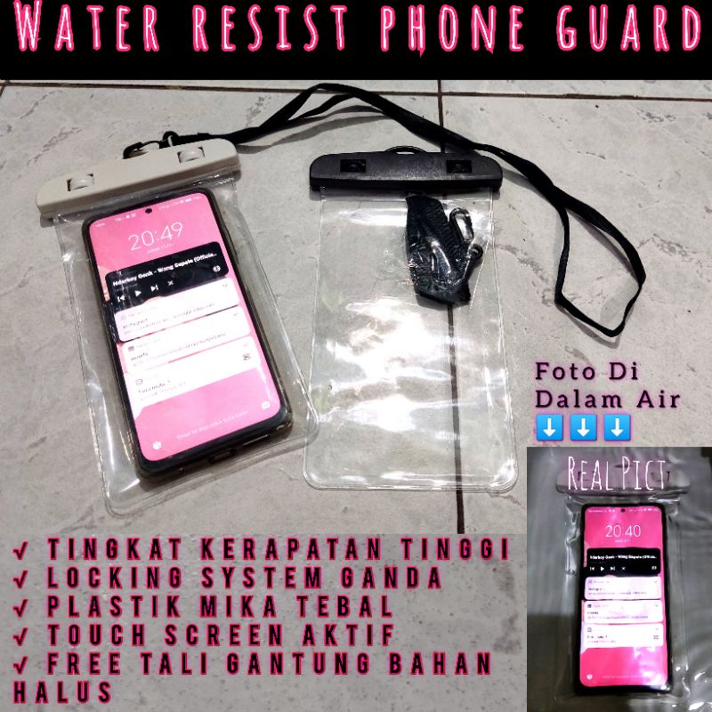 Case Guard Mancing Berenang Kualitas Mewah Handphone Water Resistance Pelindung Hape anti air