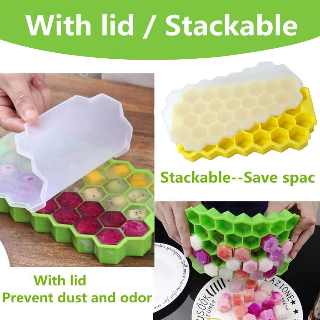 Cavity Ice Cube Tray Honeycomb Cetakan Es Batu Silikon Lentur Food Grade