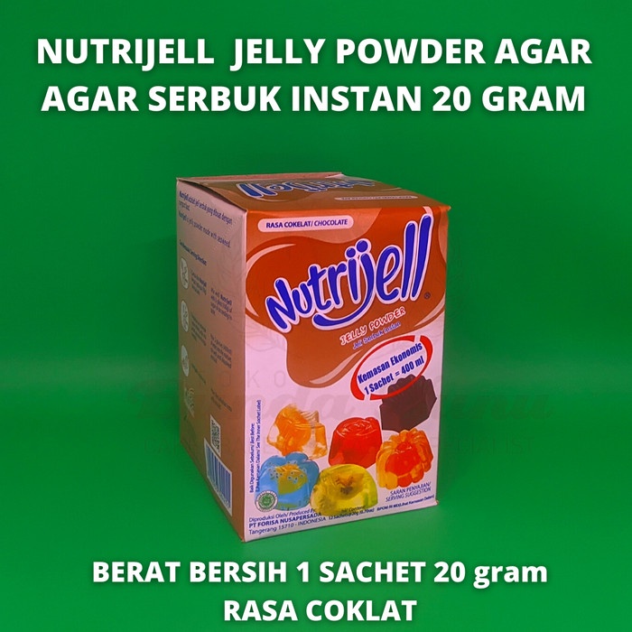 

Nutrijel Jelly Agar-agar Serbuk Instant Rasa Coklat 20 gr