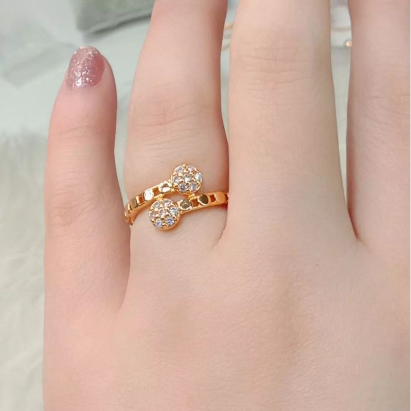 Cincin Titanium Wanita Anti Karat La Vienne - Aira - Berlian Nya Berkualitas Mewah Berkilau - Bisa COD