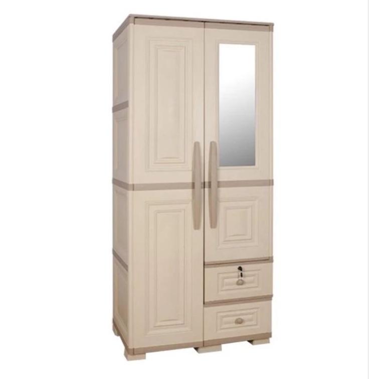Olymplast Lemari Pakaian Plastik 2 pintu - OTC 02P MODERN