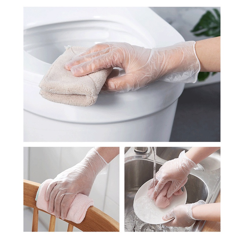 Disposable TPE Food Grade Gloves / Sarung tangan TPE Non Toxic Eco Friendly - 100 pcs