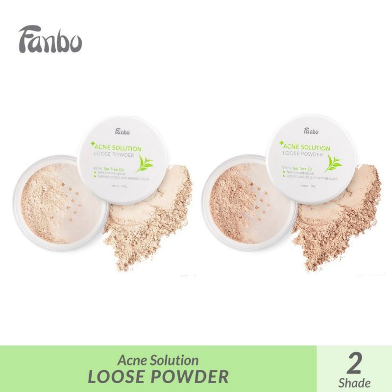 Fanbo Acne Solution Loose Powder 20gr | Bedak Tabur Jerawat