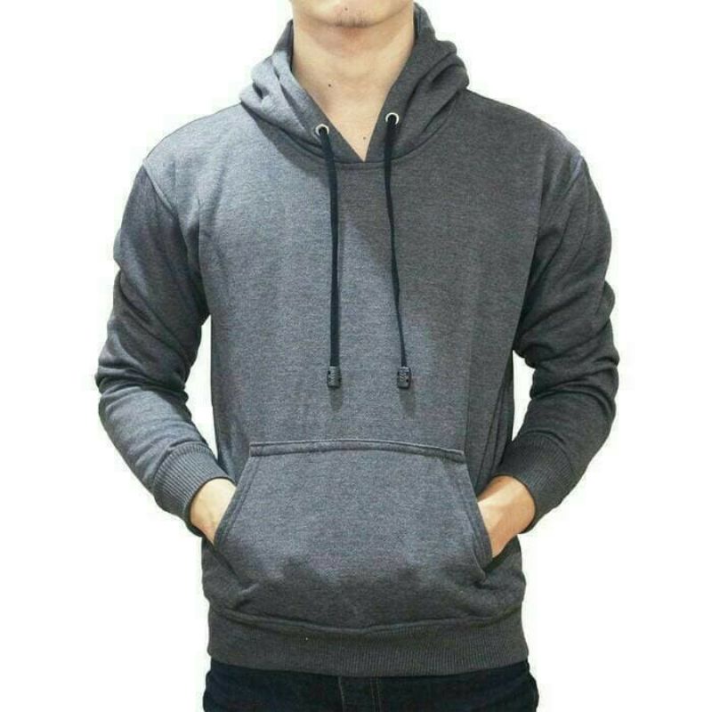 sweater super jumbo bigsize XXL - XXXL hoodie kupluk kantong kangguru depan bahan flece pe