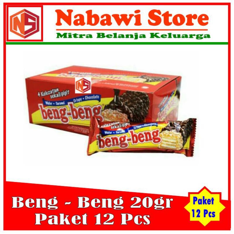 

Nabawi Store. Beng-Beng Wafer Coklat 20gr. Paket 12 Pcs