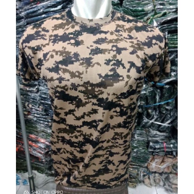 KAOS PENDEK LORENG BAHAN DRIFIT/ KAOS, PENDEK LORENG PRAMUKA