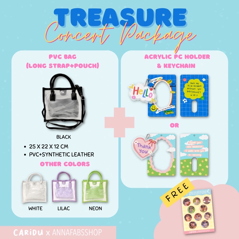 TREASURE CONCERT PACKAGE PVC BAG CAHOL