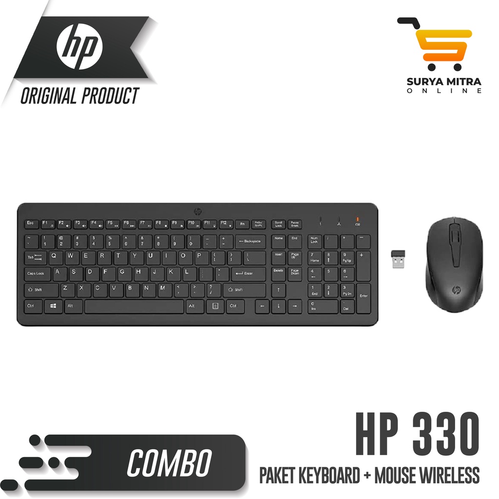 HP 330 Wireless Mouse &amp; Keyboard Combo 2.4 Ghz