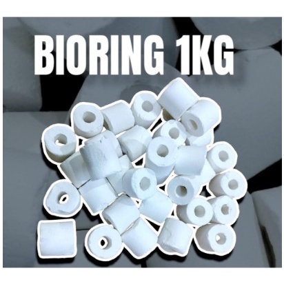 Bioring 1KG Bioball 1KG Bio ring care Ceramic ring Bio ball Filter Kolam Koi filter Aquarium aquascape bio rambutan