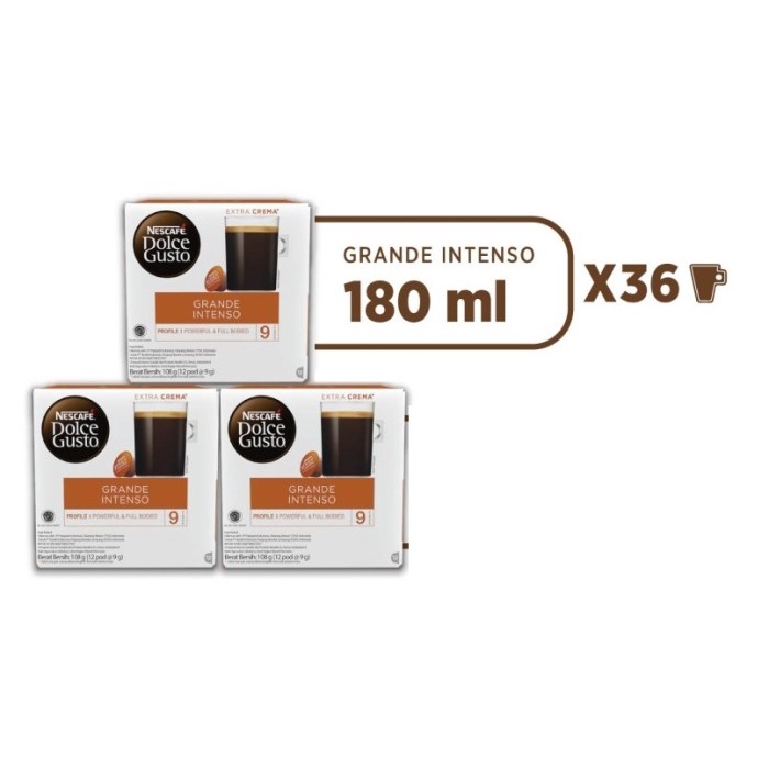 

3 BOX NESCAFE DOLCE GRANDE INTENSO KOPI KAPSUL [ 1 CARTON ]