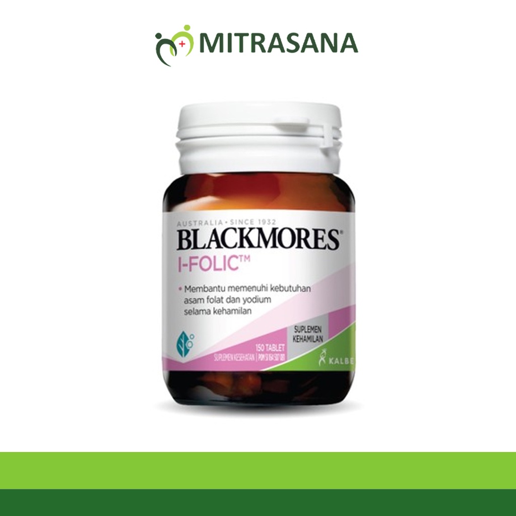 Blackmores I Folic 150 Tablet Menunjang Program Kehamilan