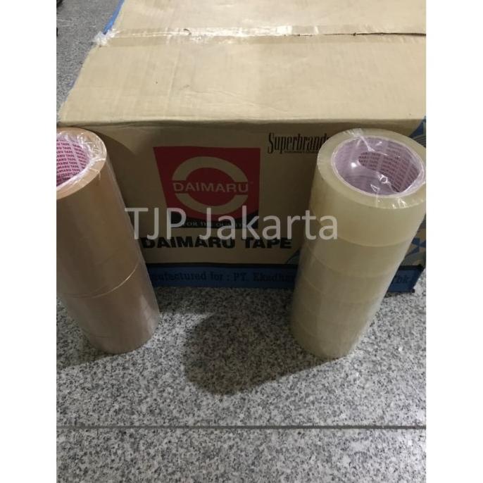 

Lakban OPP Daimaru 2 inch / 1 dus khusus sameday