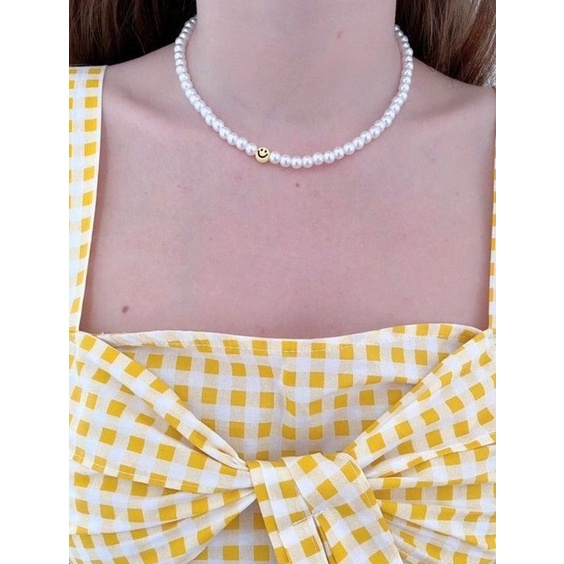 one smile cute necklas