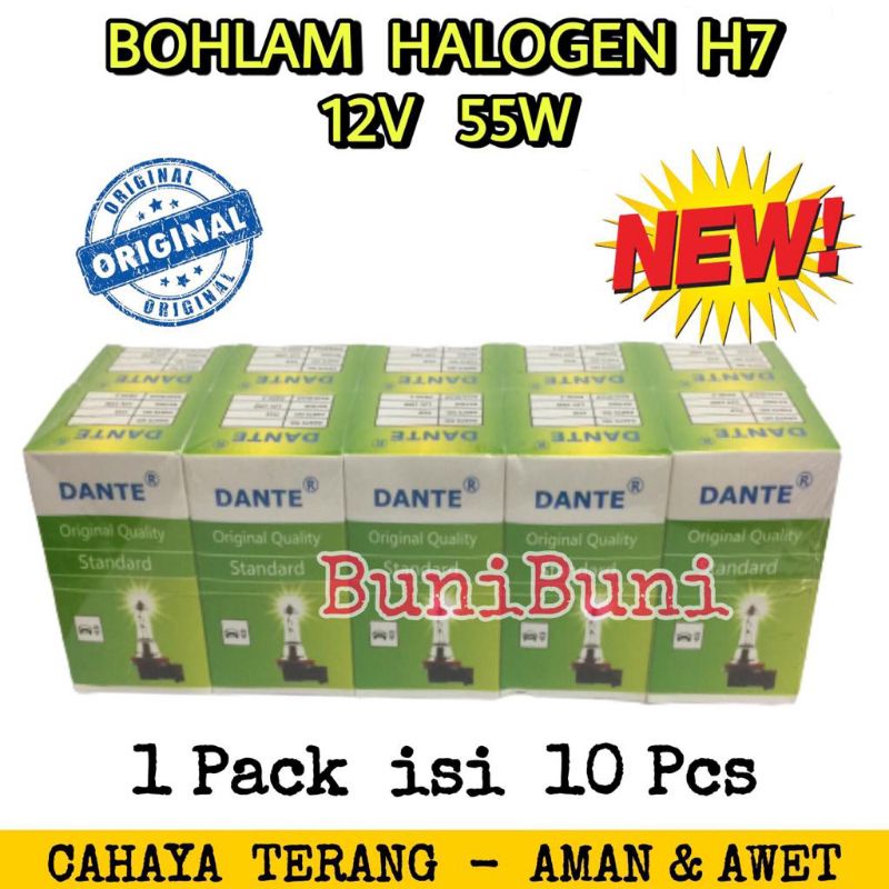 Bohlam Lampu Halogen H7 12V 55W Untuk Lampu Utama Mobil Kuda / Confero S / Fiesta / Captiva