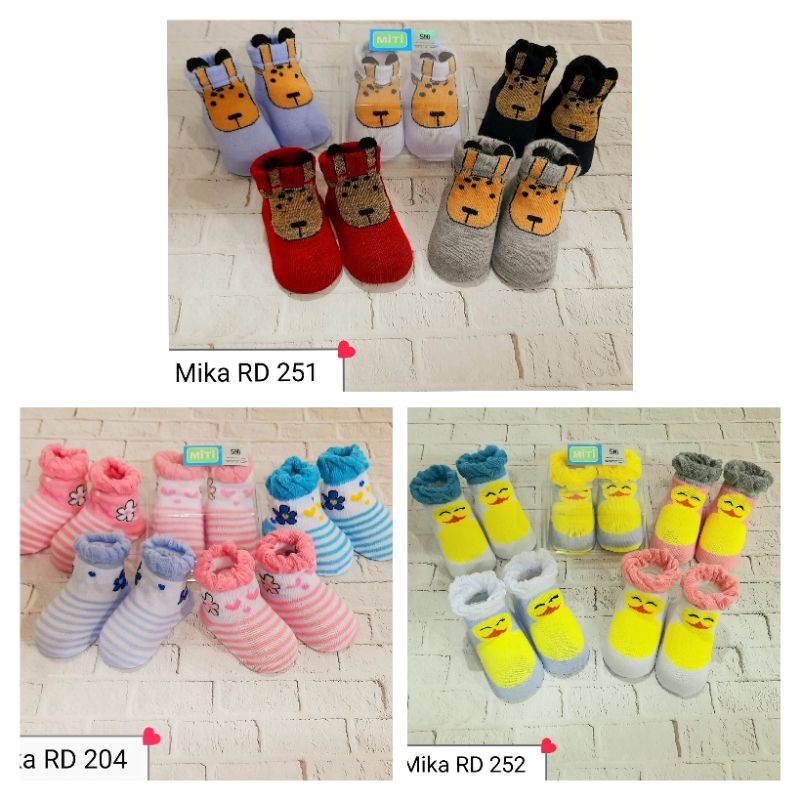 Kaos Kaki Baby Mika Motif 9k