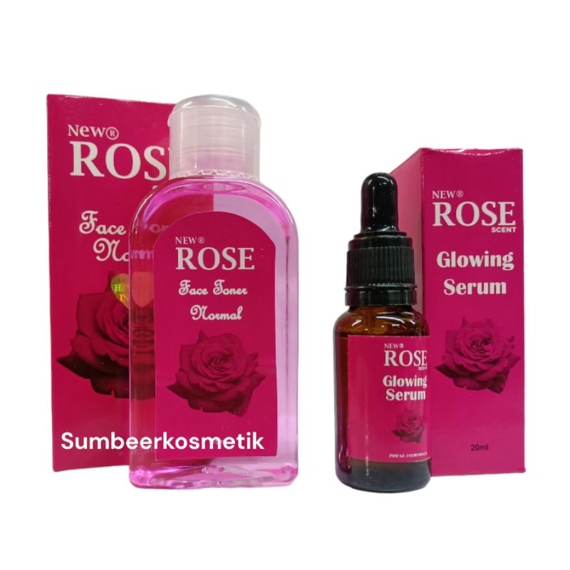 Paket Toner Dan Serum Rose Scent Glowing